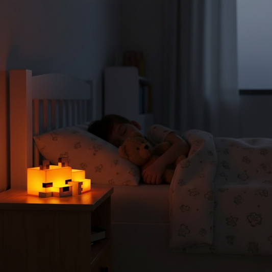 Pixel Fox Night Light – Type-C Rechargeable LED Bedside Ambient Lamp